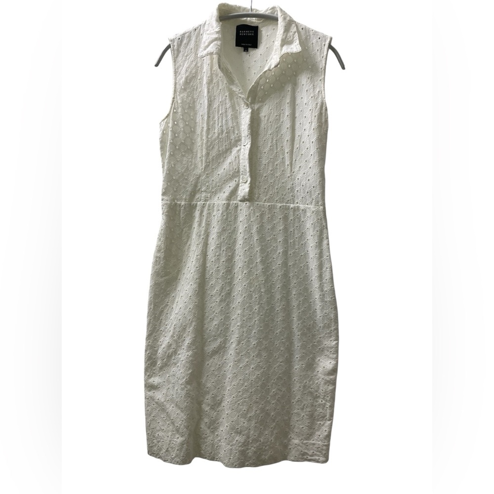Barneys White Eyelet Shirt Dress